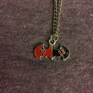 Harley Quinn Batman Symbol Necklace